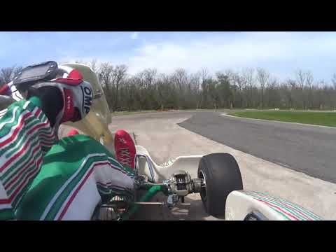 Martin con Tony kart krypton 801s y Rotax dd2