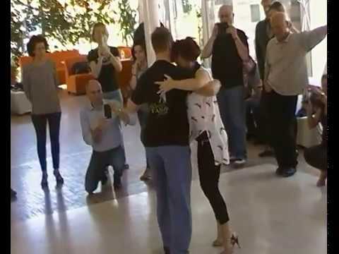  Paola Pinessi  and  Alberto Bersini  are  dancing  at  Pasqua Tango Festival  in  2016