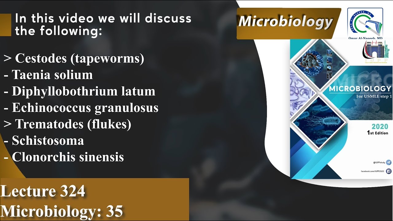 Taenia solium | Diphyllobothrium latum | Echinococcus granulosus | Schistosoma |Clonorchis sinensis