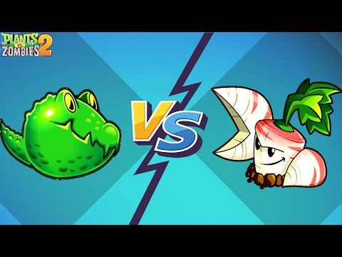 Epic fight between Parsnip and Guacodile in Plants vs Zombies 2