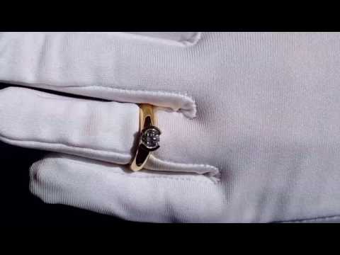 0.70ct Natural Diamond Solitaire 18k Gold Ring