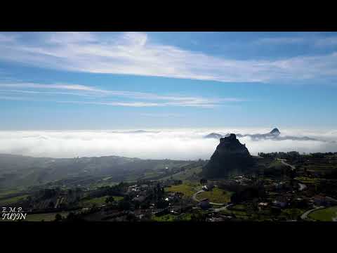 Castello Manfredonico di Mussomeli da notte a giorno
