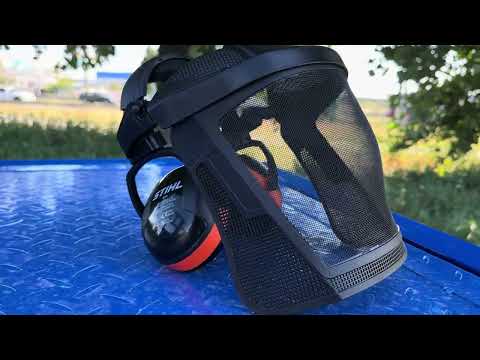 Захист обличчя з навушниками та нейлоновою сіткою