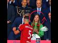 Infanta Sofia Is Almost Crying With The Loosing Captain Of The Spanish Football Championship