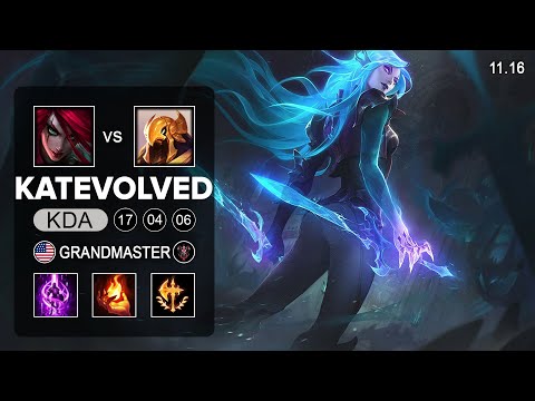 KatEvolved Katarina Mid vs Azir - NA Grandmaster Patch 11.16