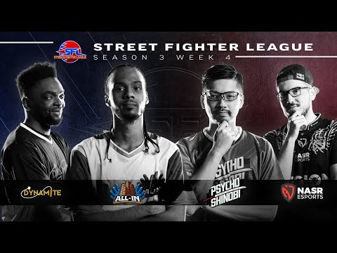 Street Fighter League Pro-US - All In vs. Psycho Shinobi, Dynamite vs. NASR - Season 3 Week 4