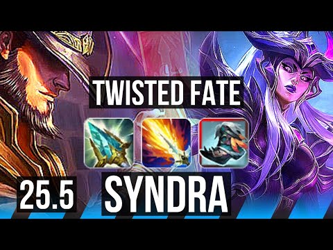 TWISTED FATE vs SYNDRA (MID) | KR Master | 25.5