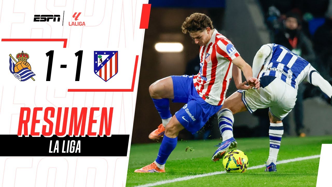 ASISTENCIA TOP DE GIULIANO Y EMPATE SIN SABOR PARA EL ALETI | R. Sociedad 1-1 Atl. Madrid | RESUMEN