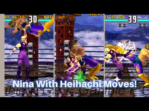 Nina with Heihachi   Best Moves Gameplay - Tekken 3 (Arcade Version)
