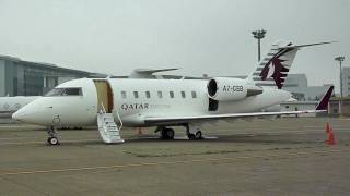 preview picture of video 'Qatar Executive , A7-CEB , Canadair Challenger 605 Aircraft @ TaoYuan International Airport , Taiwan'