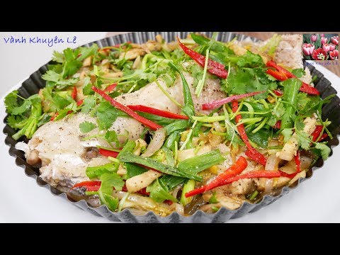 Cá hấp hành gừng