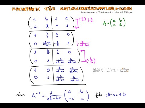 Matrizen 10 - Beispiel: Inverse einer 2x2-Matrix