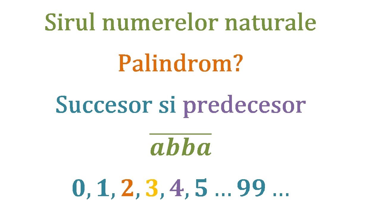 Watch Ce Inseamna Rasturnatul Unui Numar Now Rasturnatul, predecesorul si succesorul unui numar natural. Ce este un palindrom (Clasa a 5-a)