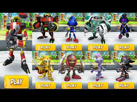 Sonic Forces Speed Battle - Play with All 9 Metal Runners - All Knights, Both Omega, Gama, Reaper