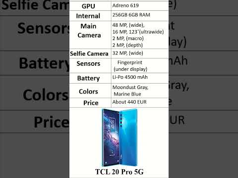 TCL 20 Pro 5G || TCL 20 Pro 5G Specs