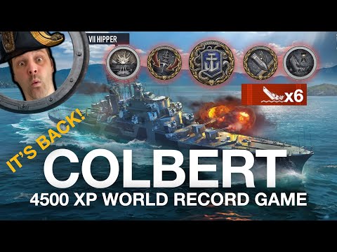 Colbert is Back & Insane! 4500XP World Record Game! (World of Warships: Legends Xbox Series X 4K)