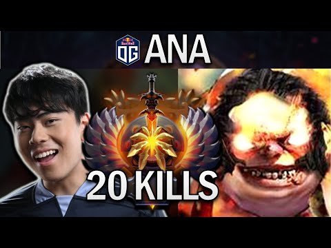 OG.ANA SMURF PUDGE WITH 20 KILLS - DOTA 2 7.29 GAMEPLAY