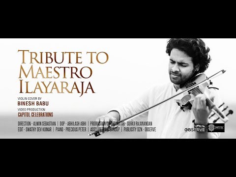 RASATHI UNNA/JAABILLI KOSAM VIOLIN COVER ft. BINESH BABU