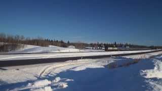 preview picture of video 'VIA #1 @ North Cooking Lake AB 24-Dec-2013'