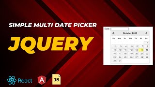 Download the video "How to Initialize a Simple Multi-Date Picker for All Frameworks Using jQuery"