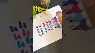 #4d #number #writing 👇⁉️🤔 #art #satisfying #shorts #viral #fun #funny #ytviral #youtubeshorts #yt