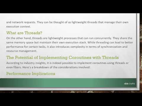 Understanding the Feasibility of Implementing Coroutines with Threads in C+ +