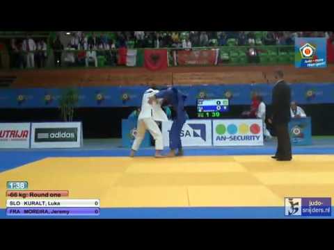 Judo 2013 European Championships Juniors Sarajevo: Kuralt (SLO) - Moreira (FRA) [-66kg]