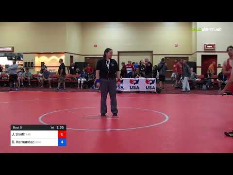 2018 Marine Corps US Open/Masters A Greco Roman 88 Quarters - Jan Smith (Las ) Vs. Daniel Hernande