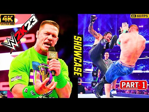 WWE 2K23 JOHN CENA SHOWCASE PC Gameplay Walkthrough Part 1 [ 4K 60FPS PC ] No Commentary (FULL GAME)