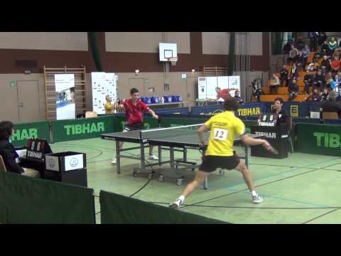 BayerMeisterschaften TT 2014Königsbrunn17Semifinale Fl.Schreiner(Dtsch.Meister U18)Liebchen