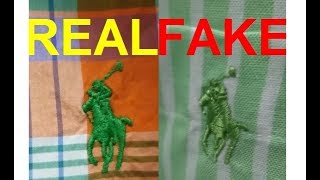 Real vs fake Ralph Lauren shirt. How to spot fake Polo shirt by Ralph Lauren