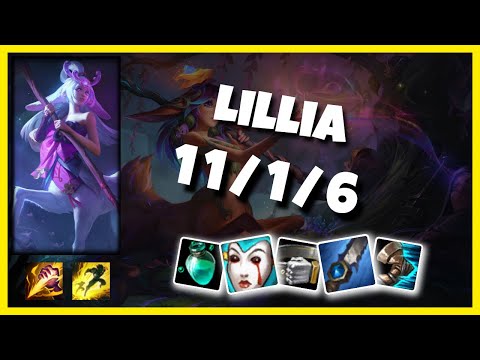 Korean Challenger Lillia Jungle (11/1/6) Gameplay Replay - Patch 10.16