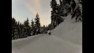 preview picture of video 'Davos Schatzalp Schlittelbahn 2012'