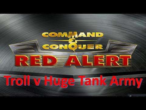 Command and Conquer Red Alert Remastered  FFA (Troll Game: Fighting Massive Tank Army)