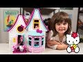 HUGE Hello Kitty Surprise House Kitty White Blind Bags Doll House Toys For Girls Kinder Playtime