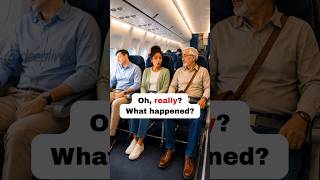 ✈️ How to handle awkward flight moments in English #englishconversation #travelenglish #shorts