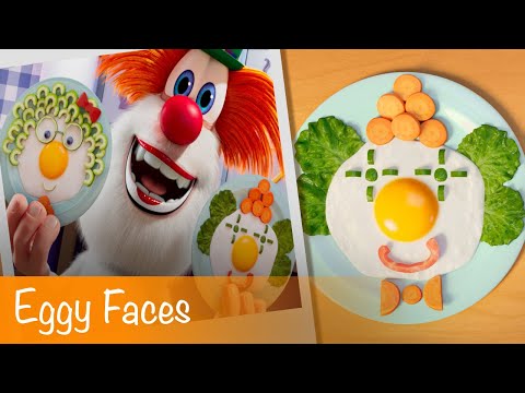 Booba - Food Puzzle: Eggy Faces - Episode 4 - Cartoon for kids