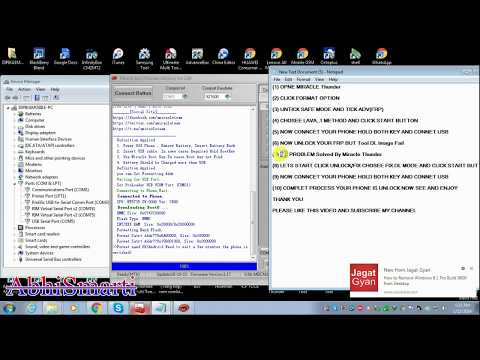 LAVA Z90 FRP AND TOOLS DL IMAGE FAIL DONE WITH MIRACLE THUNDER