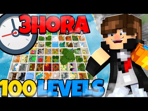100 IMPOSSIBLE LEVELS IN NEW PARKOUR MINECRAFT!  ( 3 HOURS OF PARKOUR )
