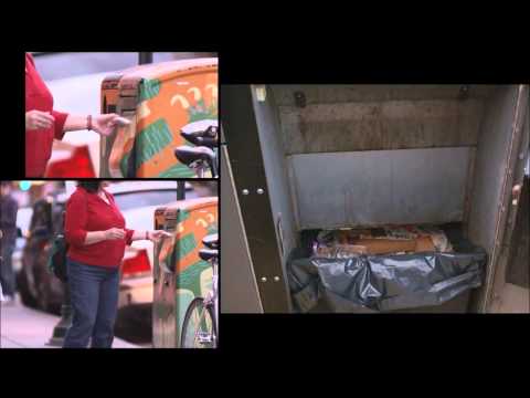 BigBelly Solar Compactor in Action