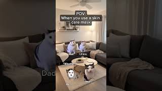 Download lagu Saat kamu menggunakan masker perawatan kulit #catmemes #relatable #shorts mp3
