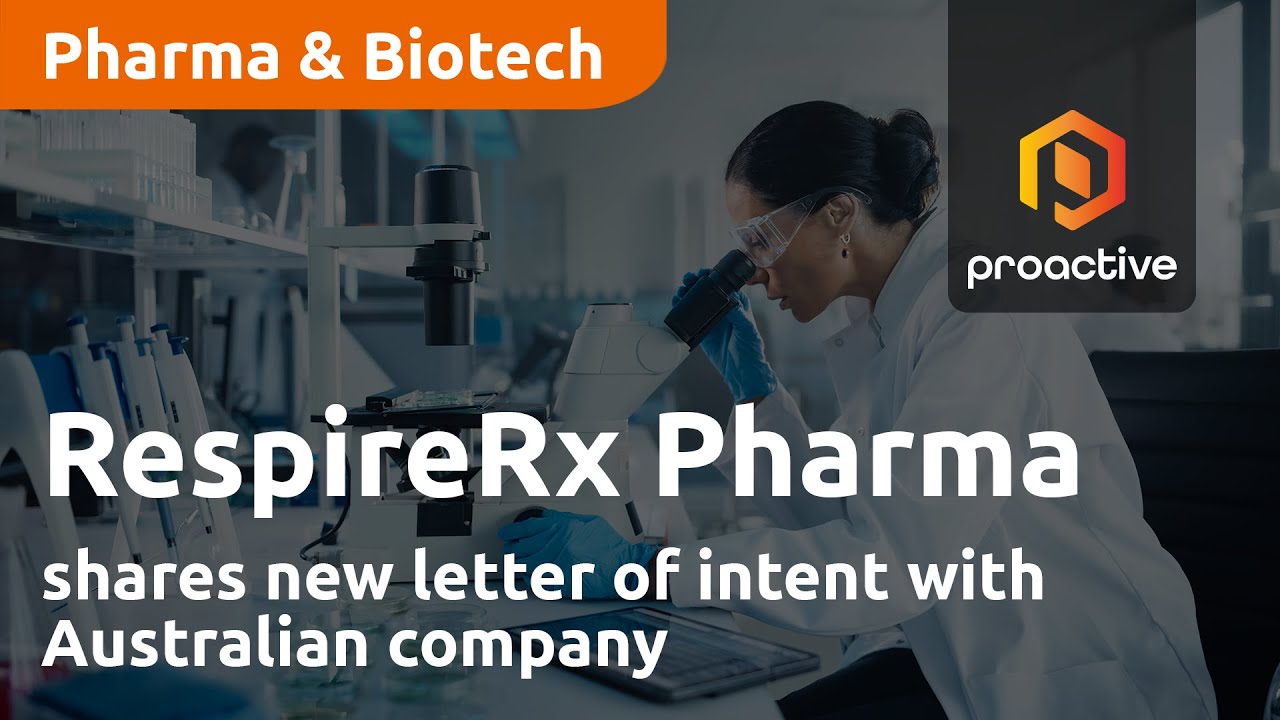 RespireRx Pharmaceuticals shares new letter of intent with Australian company