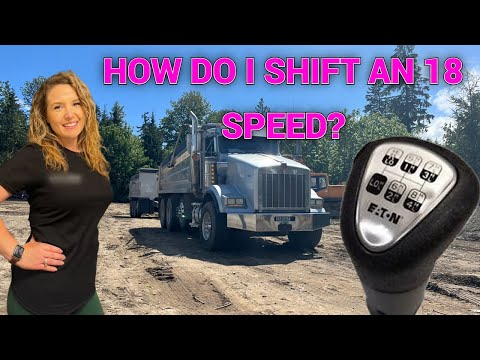 How to shift an 18 speed Eaton Fuller Transmission. Down shifting explained on a loaded semi truck.