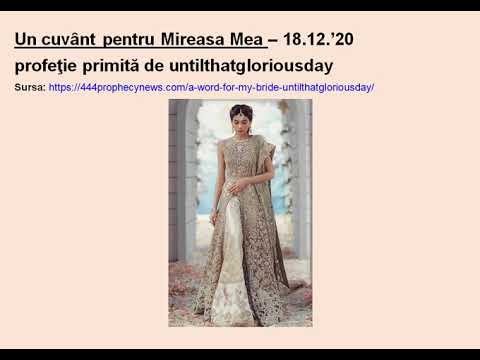 Mesaj profetic: Un cuvȃnt pentru Mireasa Mea