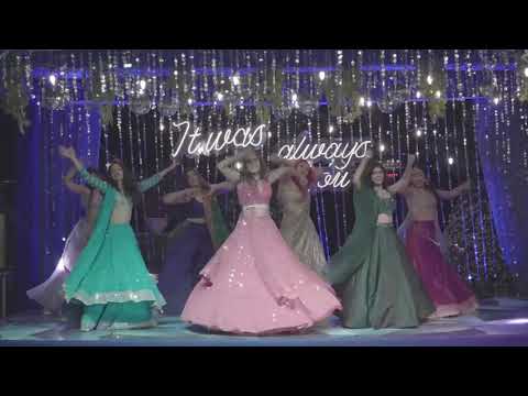 Bride & Groom with Friends I Nachange Saari Raat I AnD Choreography
