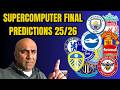SUPERCOMPUTER FINAL PREMIER LEAGUE TABLE L 2025 2026