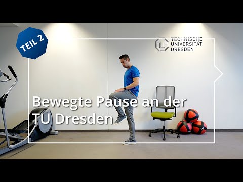 Bewegte Pause an der TU Dresden – Teil 2: Bauch-Beine-Po