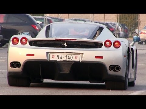 Ferrari Enzo Straight Pipes Exhaust Sound On Track - Start, Revs & Fly Bys