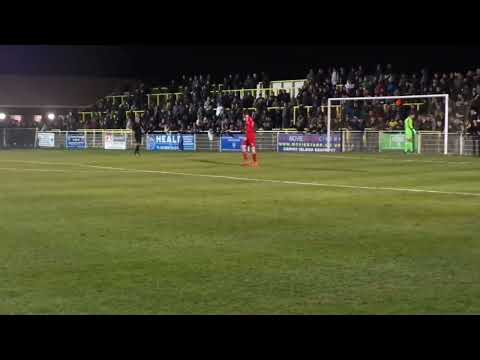 Canvey Island 0-0 Aveley (AET. 2-4 pens).  Isthmian League Premier Playoff Semi-Final.  Wed26Apr2023