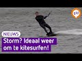 Storm? Perfect weer om te kitesurfen! | Omroep Gelderland